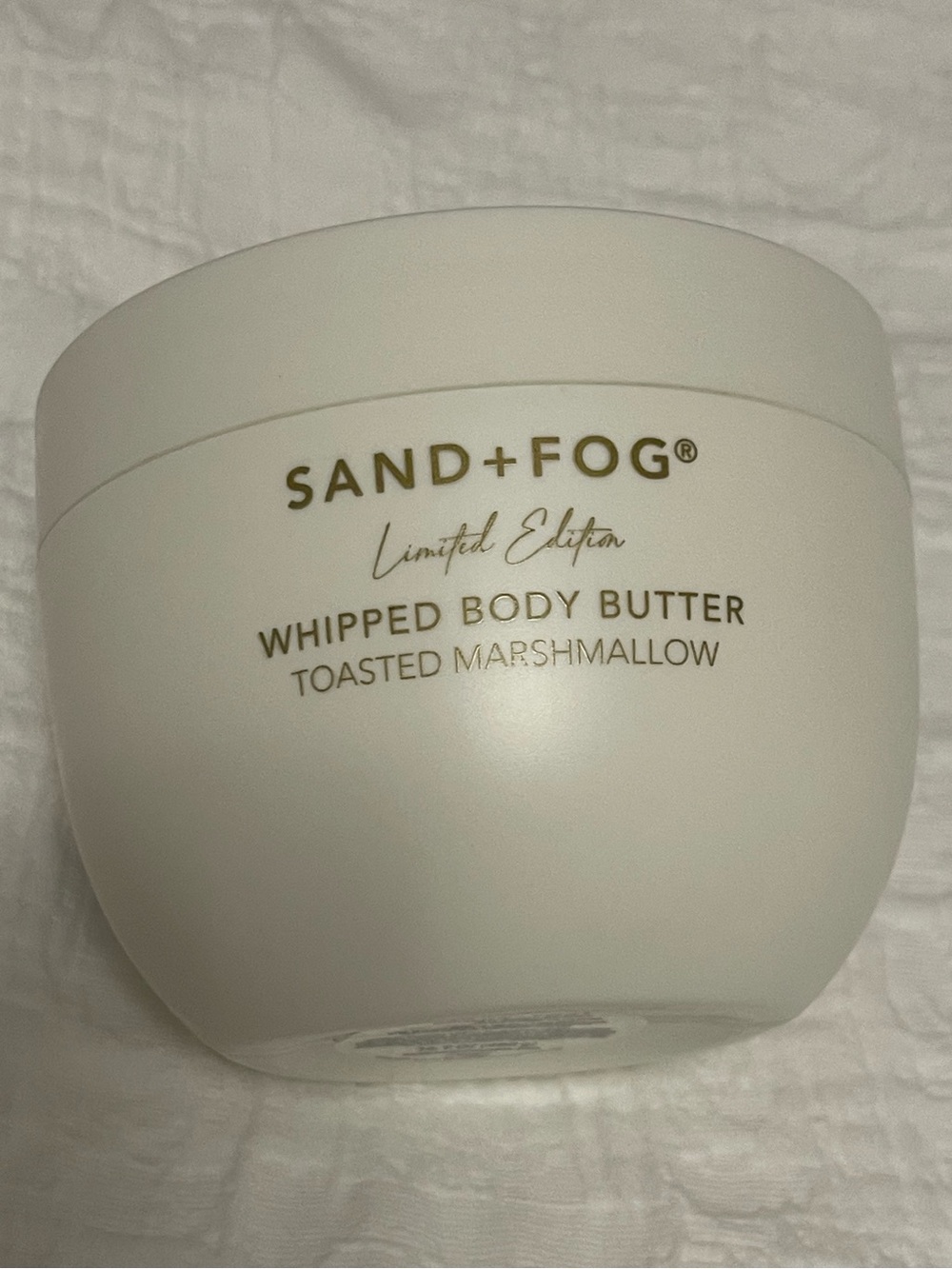 NEW SAND+FOG Limited Edition Toasted Marshmallow Whipped Body Butter 16.9 oz